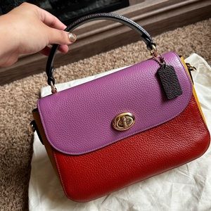 Coach Marley Top Handle Satchel Colorblock C1650